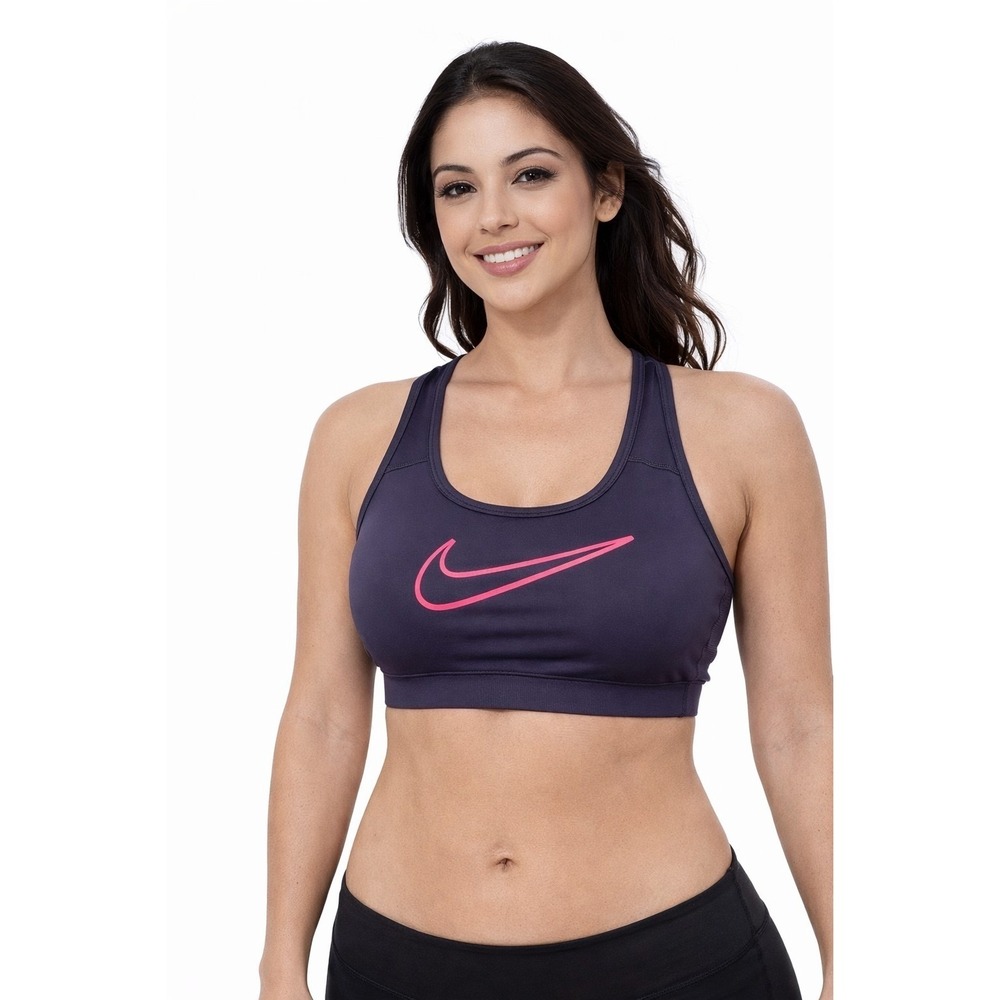 Nike Pro SMALL Dri-Fit Combat Compression Gray Sports Bra